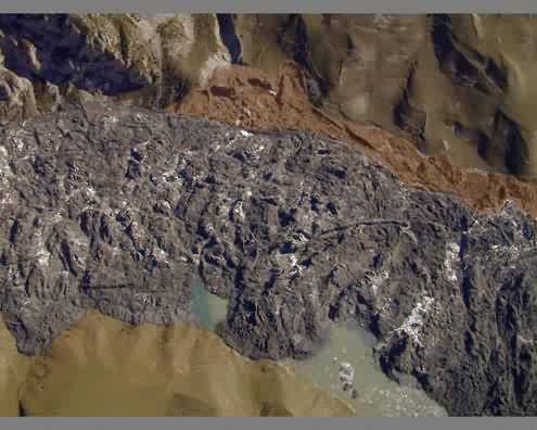 The deposits of the Genal phase (are marked by brown)